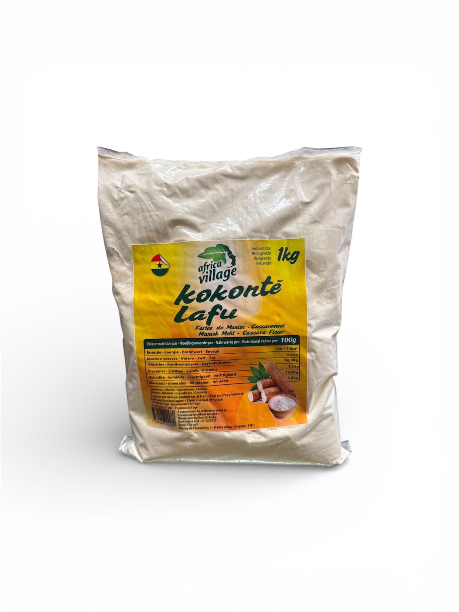 Kokonte Lafu | Farina de Manioc | Cassavameel | Maniok Mehl